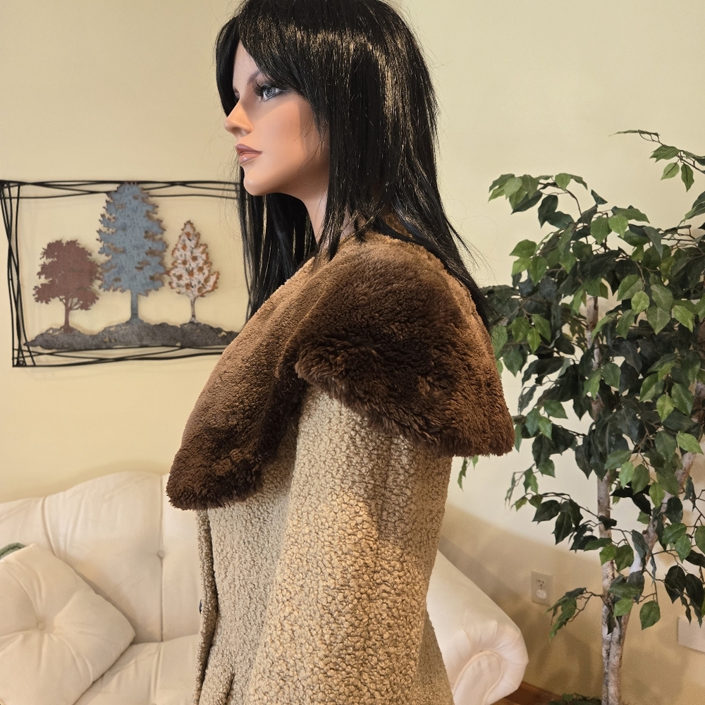 Vintage 1940's 1950's Women's Tan Boucle Forstman… - image 6